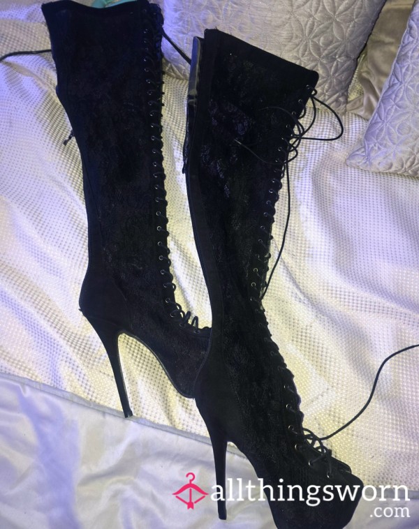 Worn Over The Knee Boots