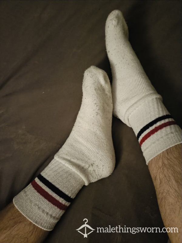 Worn Oversized Tennis Socks