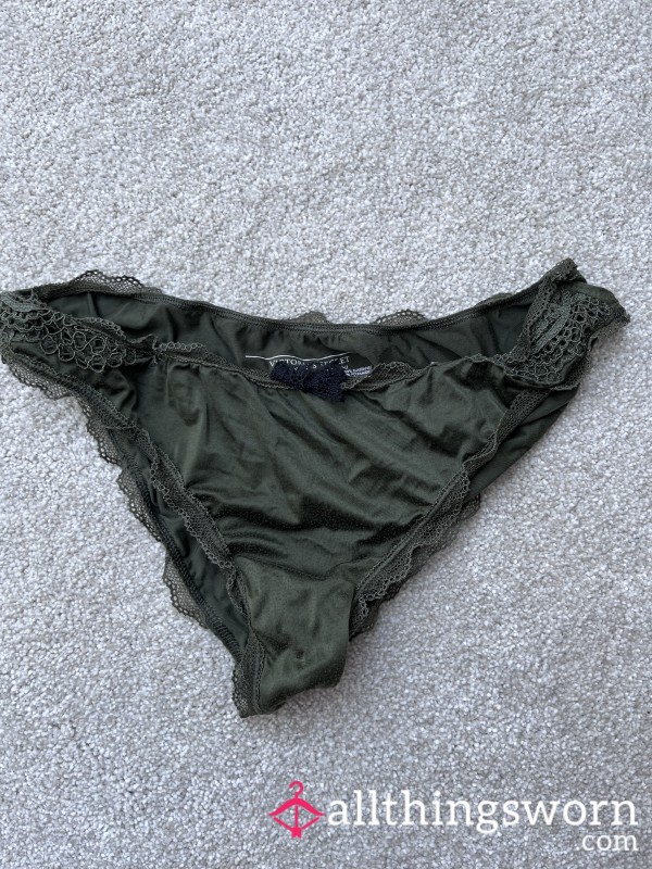 Worn Panties - Green Victoria’s Secret