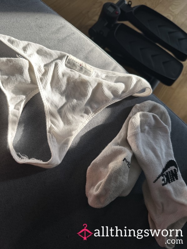Worn Panties& Socks 1h Of Cardio