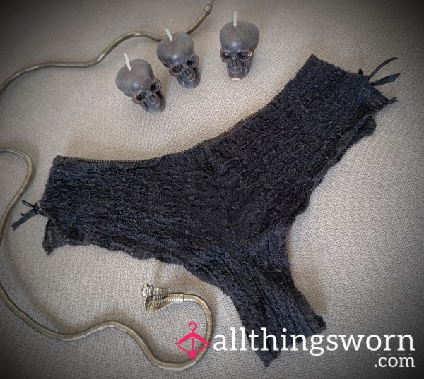 Worn Panties – Soft Lace – 1 Day Wear 🖤