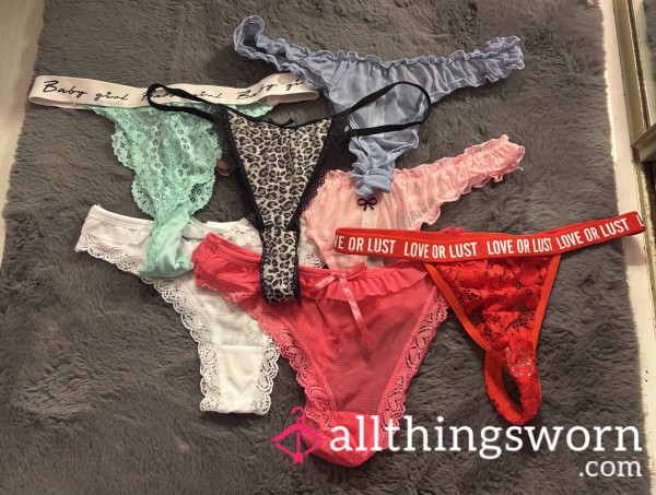 Worn Panties/thongs For Up To As Long As 3 Days