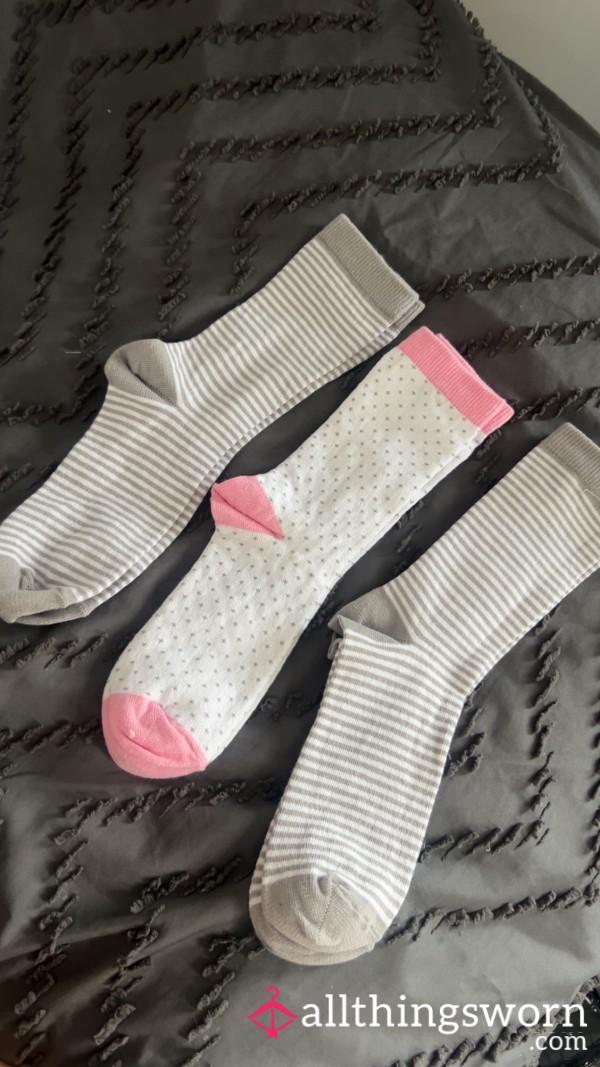 Worn Patterned Socks