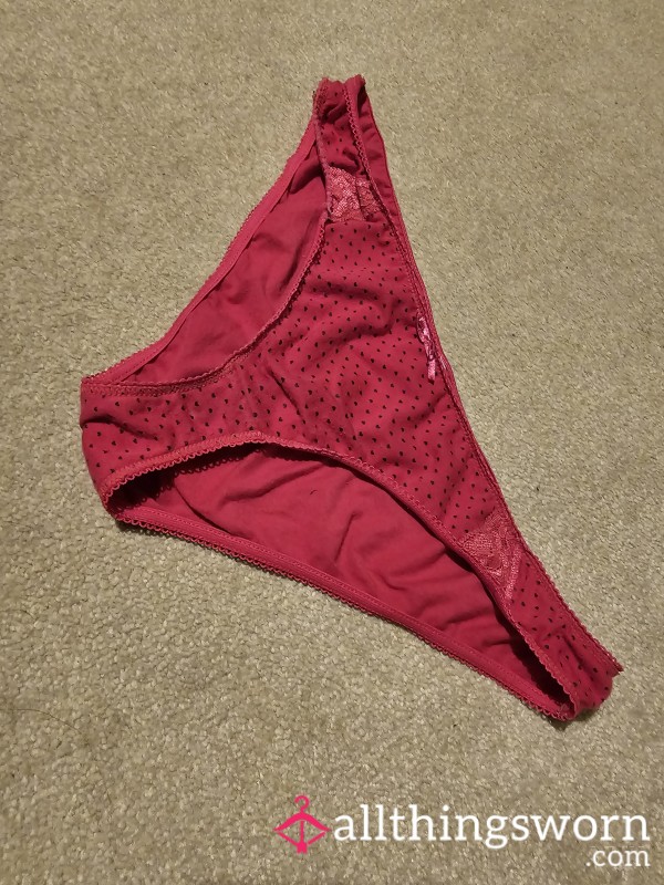 Worn Pink Panties, Stained And Full Of Scent