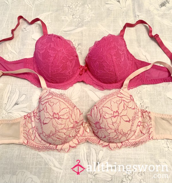 Worn Pink Bra
