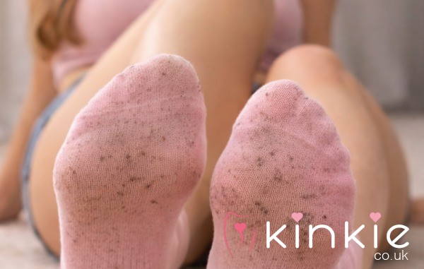 Worn Pink Cotton Socks Soft And Sweaty From Skye  Pretty In Pink. Filthy Underneath.