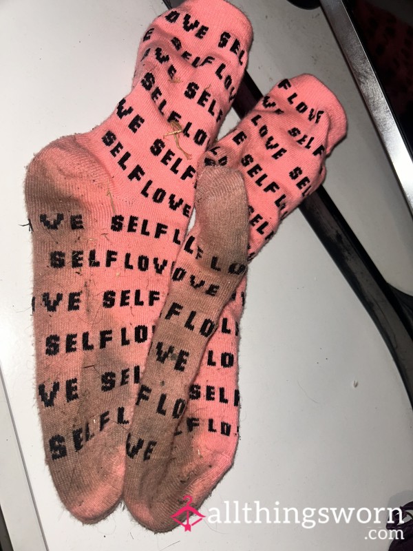 Worn Pink Dirty Socks 💕