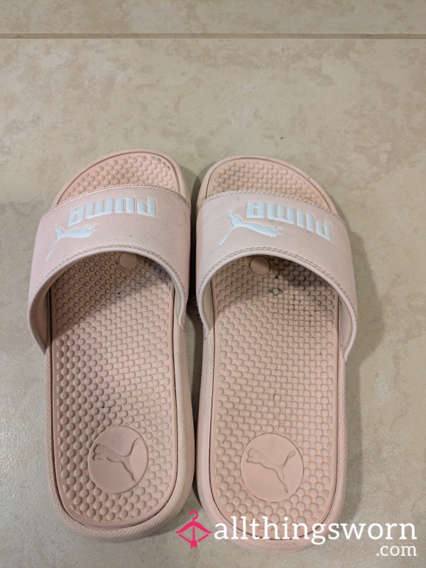 Worn Pink Slides