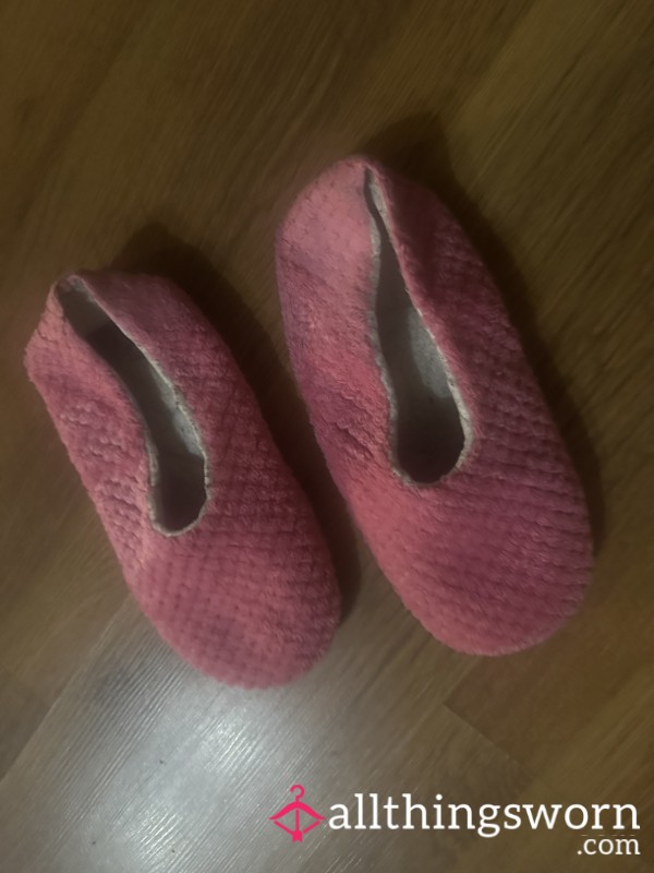 Worn Pink Slippers