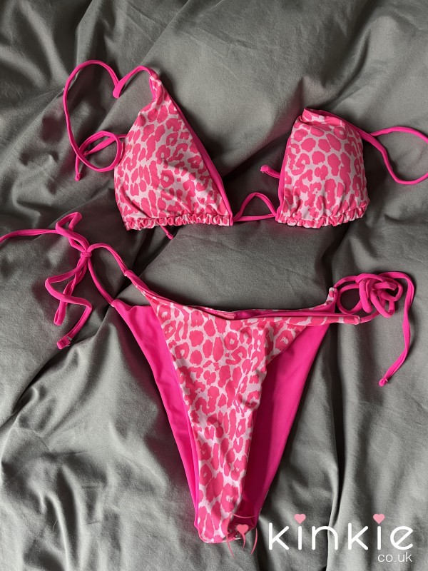 WORN PINK SMELLY BIKINI 👙 5 STAR ⭐️ ⭐️⭐️⭐️⭐️ REVIEW