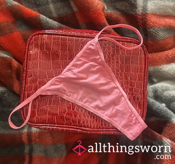 Worn Pink Thong