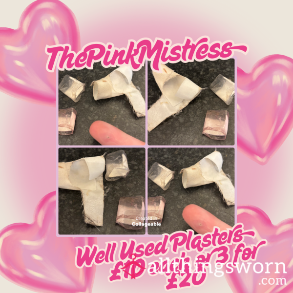 Worn Plasters From ThePinkMistress – Scented, Intimate, Real 💋