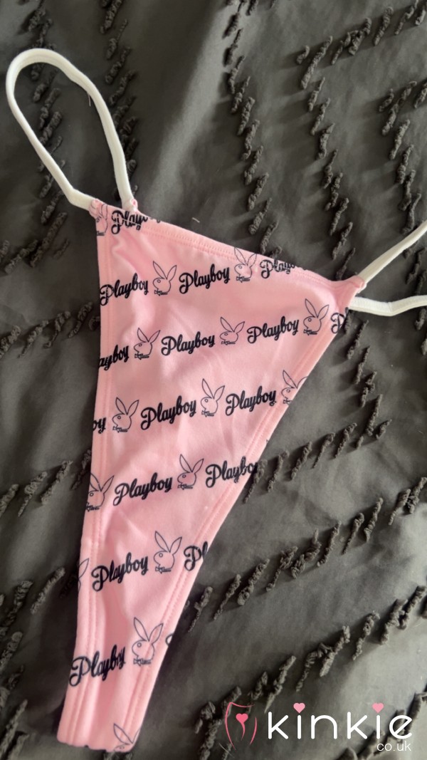 Worn Playboy Thong 💖