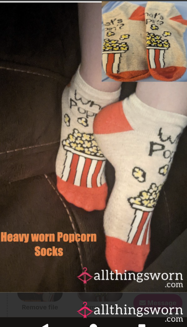 Worn Popcorn Socks