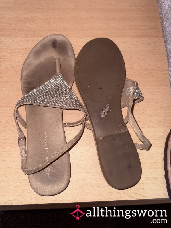 Worn Pretty Sandles