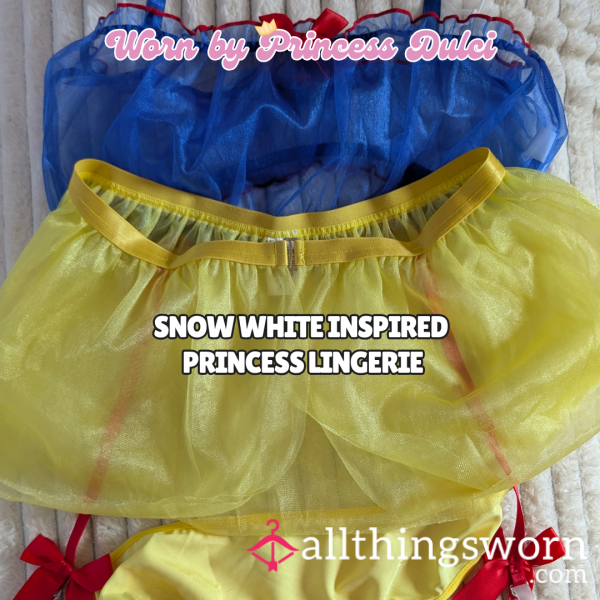 Worn Princess Inspired Lingerie (can Be Worn For Any Amount Of Time)