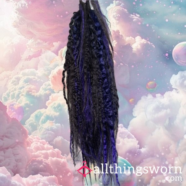 Worn Purple Braids (Full Head) 💇🏽‍♀️