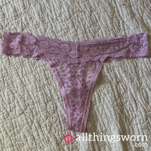 Worn Purple Juicy Couture Thong