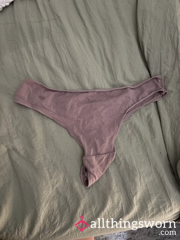Worn Purple Thong