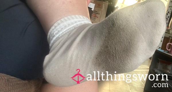 Worn Quarter Length Socks - Your Fetish Delight!