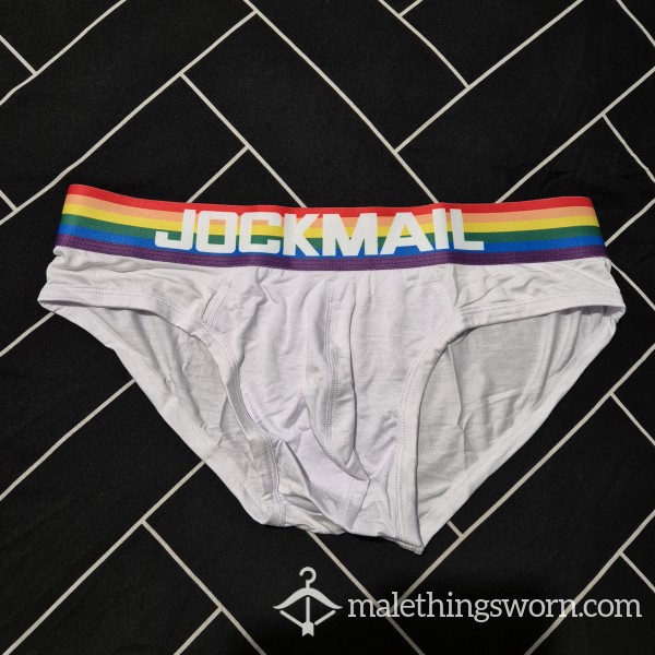 Worn Rainbow Jockmail Briefs 🩲