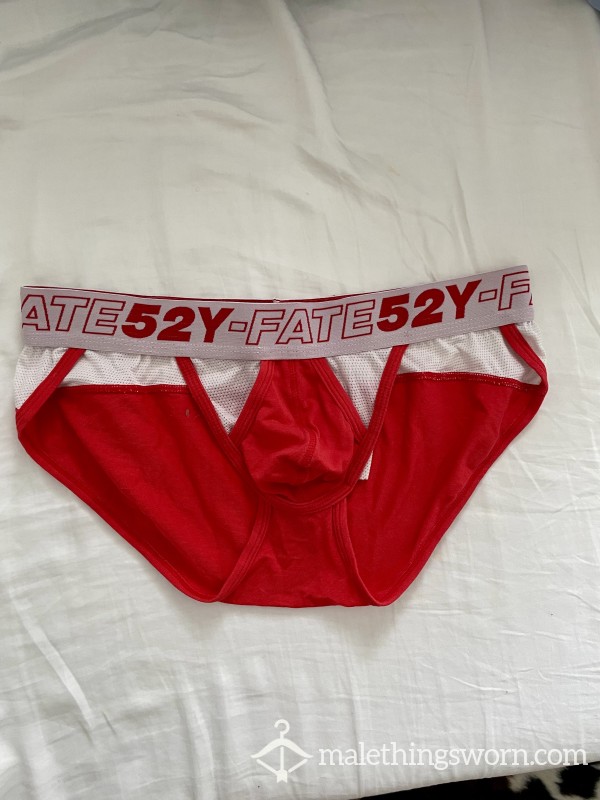 Worn Red Brief