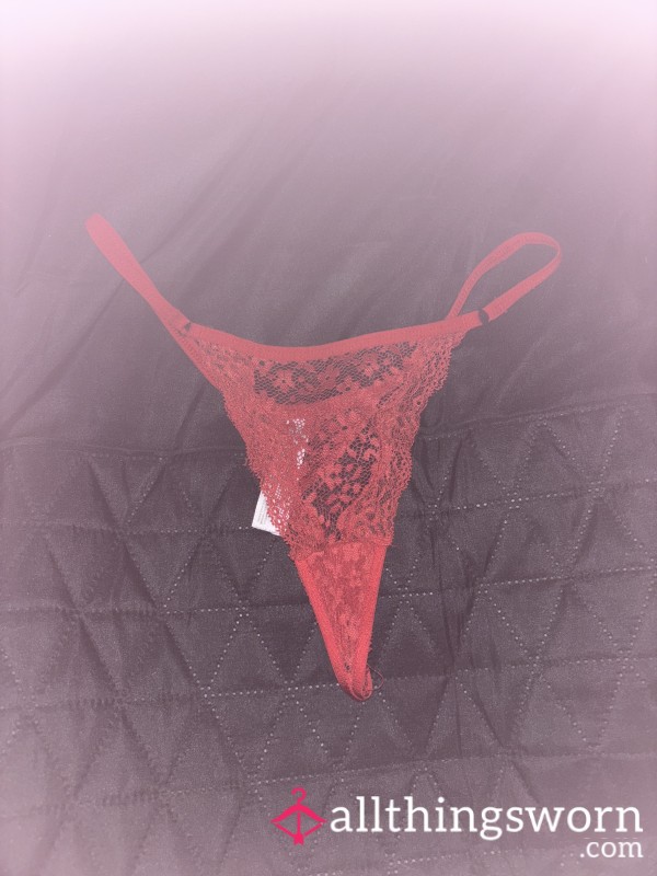 Worn Red G-String