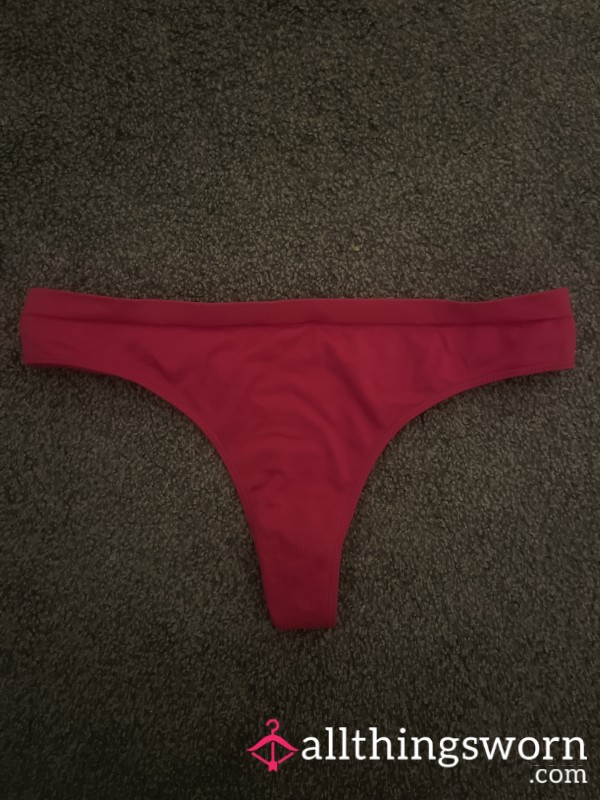 Worn Red Panties
