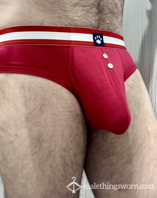 Worn Red Prowler Briefs (L)