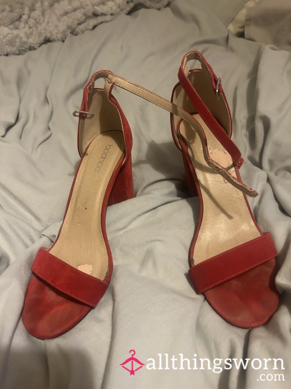 Worn Red S**y Heels