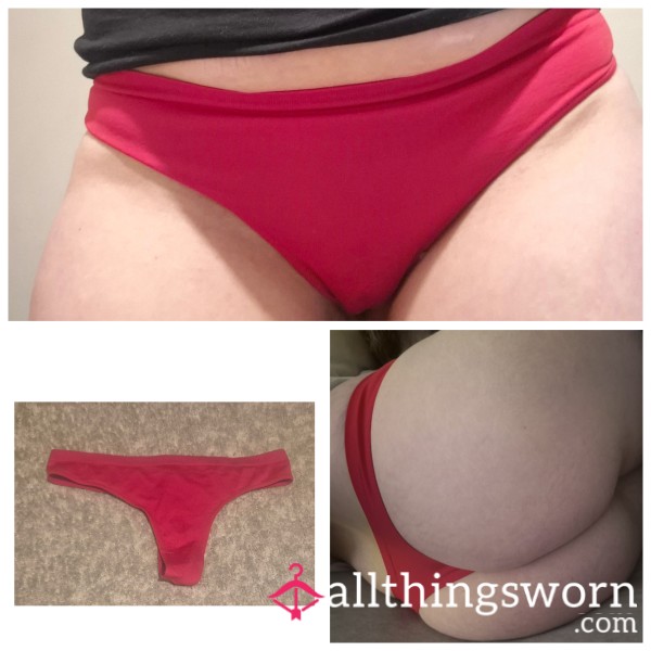 Worn Red Thong