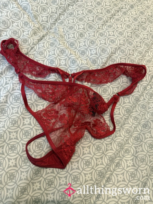 Worn Red Thong