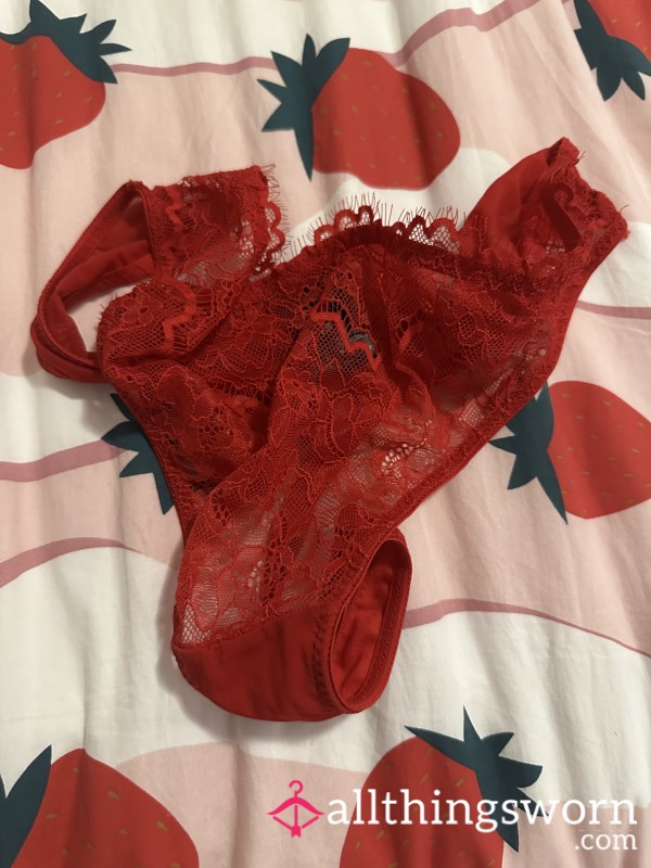 ❤️‍🔥 Worn Red Thong ❤️‍🔥
