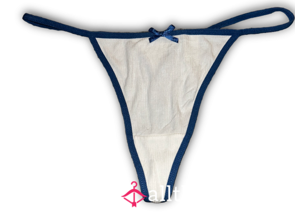 Worn Ribbed Cotton G-String
