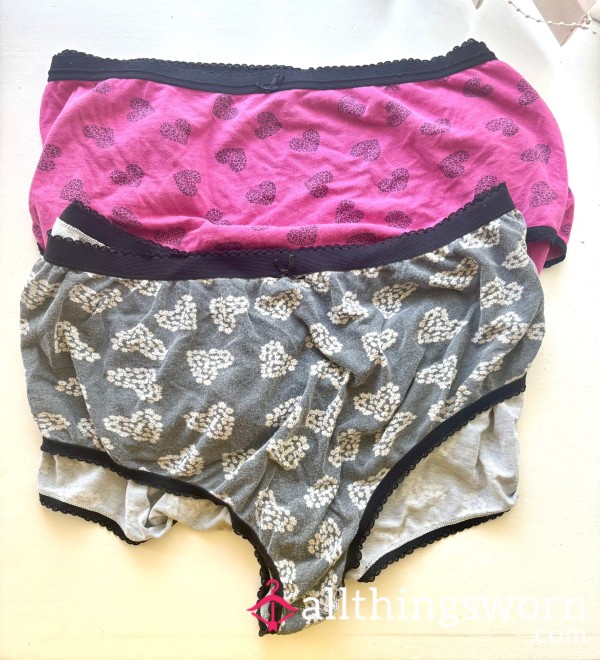 Worn Ripped Full Briefs 2 Pairs For £25