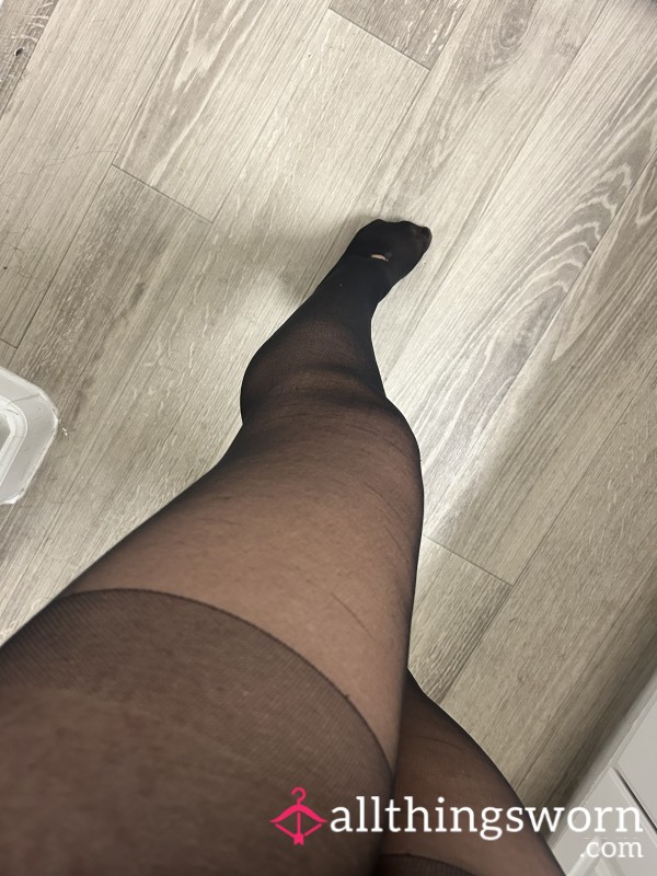 Worn, Ripped Pantyhose