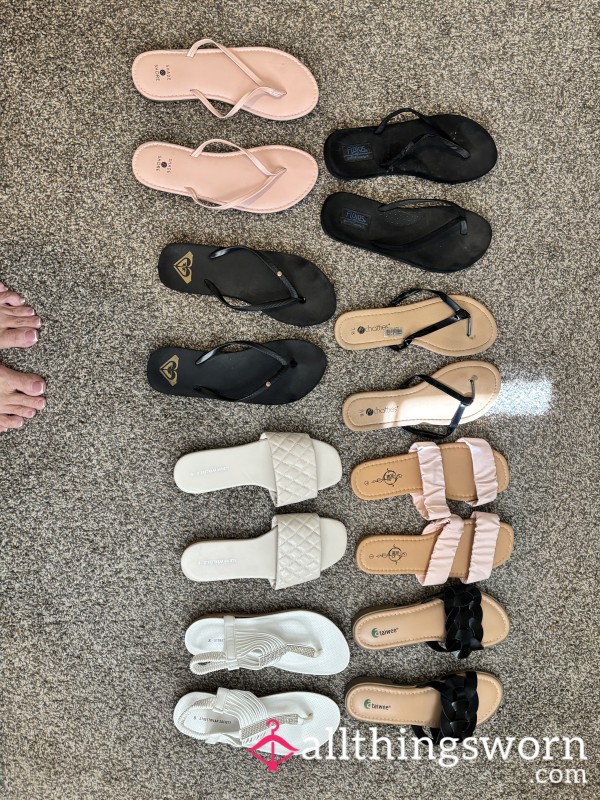 Worn Sandals And Flip Flops 💋