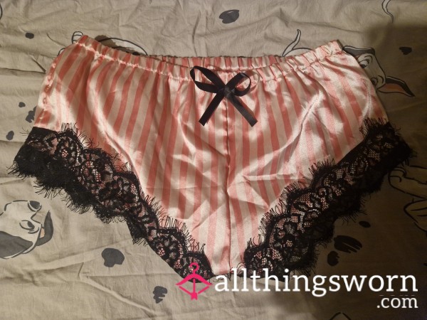 Worn Satin Pyjama Shorts