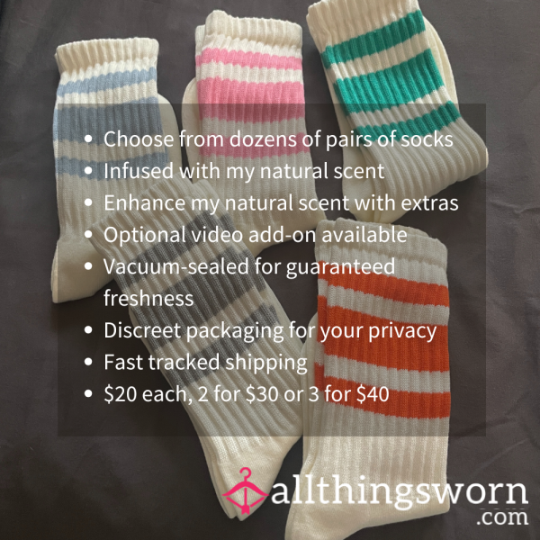 WORN SCENTED SOCKS: Personalized Just For You