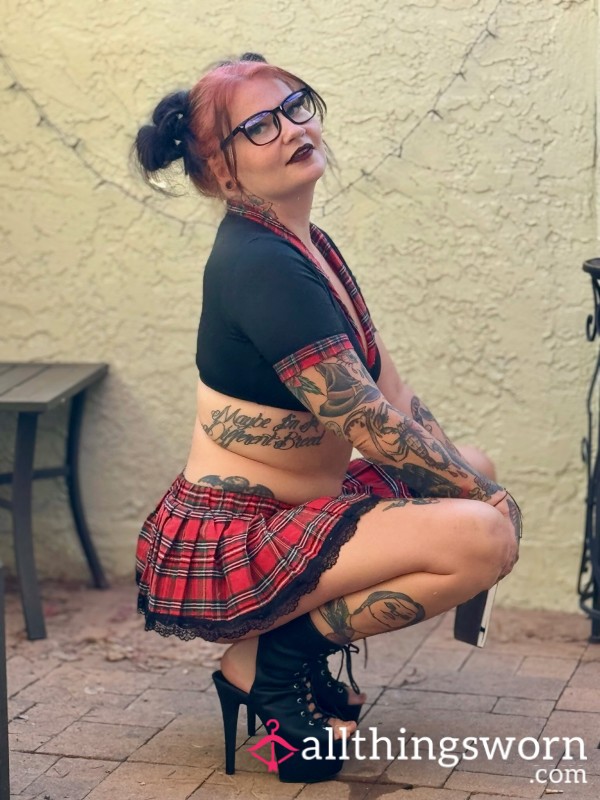 Worn School Girl Uniform