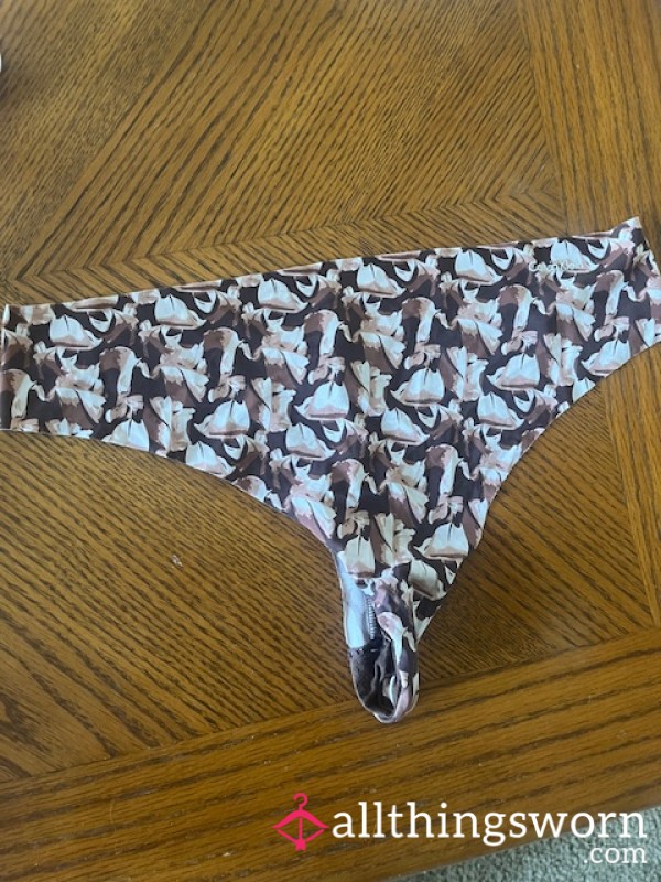 Worn Seamless Calvin Klein Thong