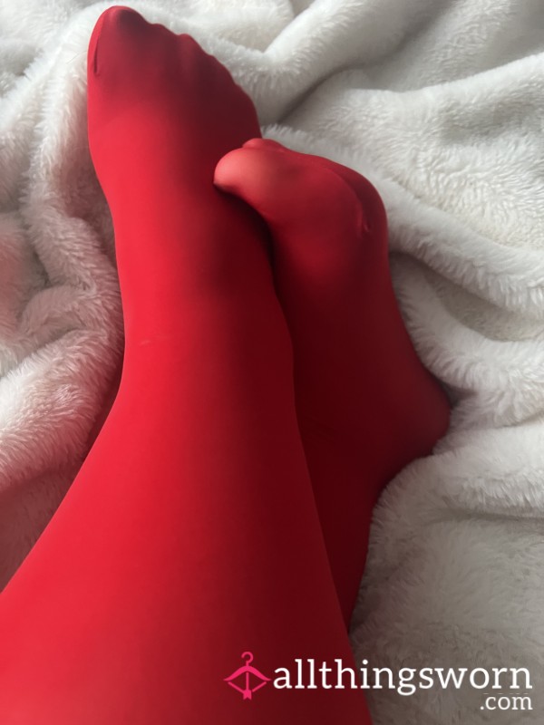 Worn S**y Red Stockings