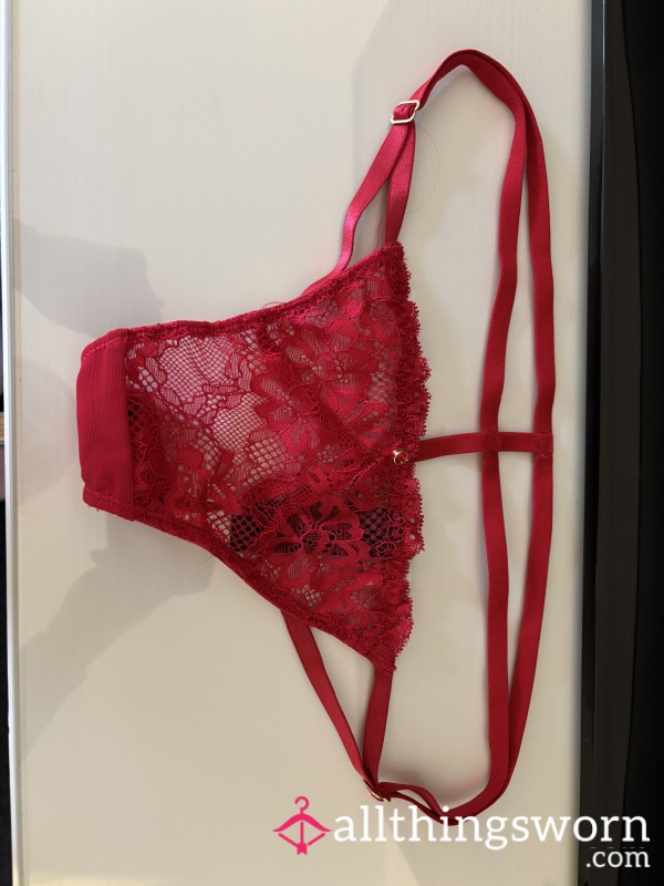 Worn S**y Red Thong