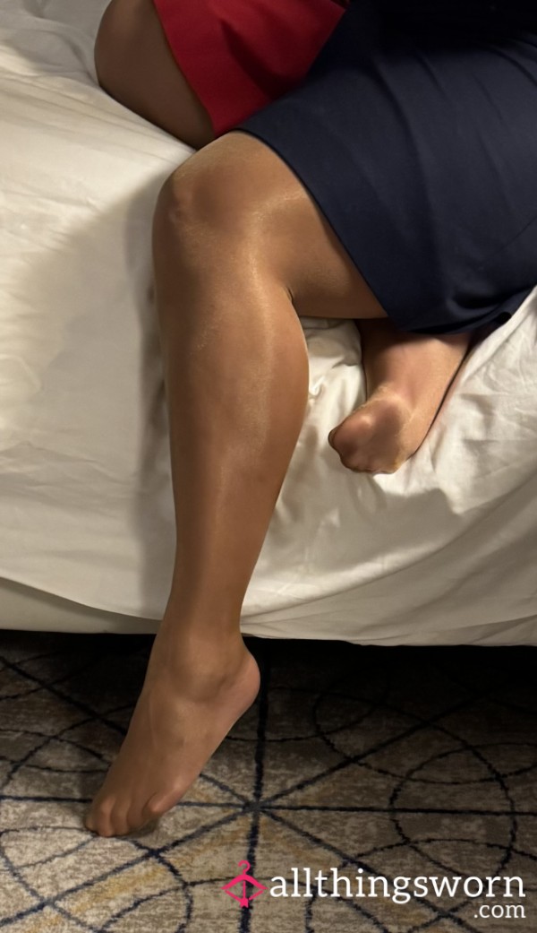 Worn, Sheer Nude, Tights. Cabin Cutie Addition