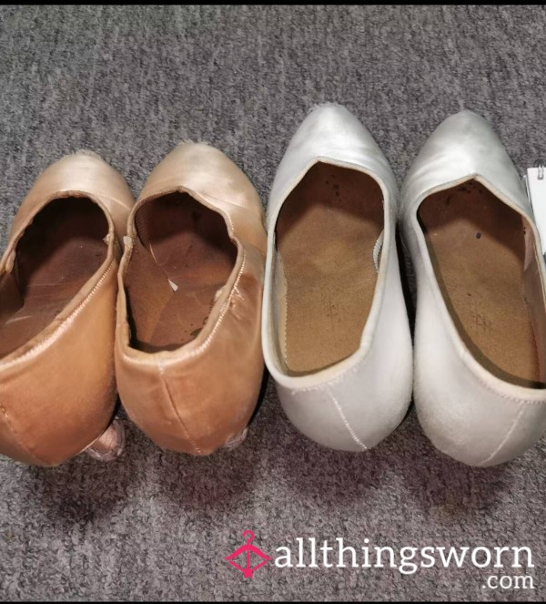 Worn Shoes From Dance Academy Girl｜Ballet Shoes + Heels + Daily Wear｜Visible Wear, Natural Foot Scent, Authentic Feel