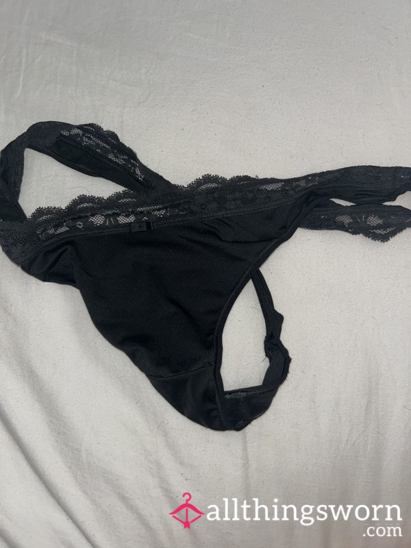Worn Silky Lace Thong