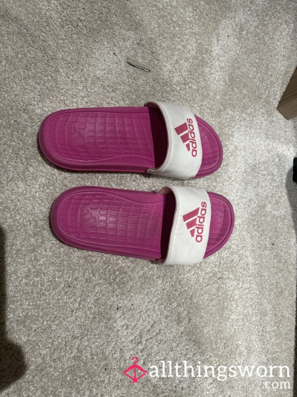 Worn Sliders That Have Covered Every Inch Of My Feet – Slide Into My Dirty Little Secret 🖤🩴