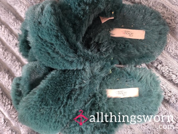 Worn  Slip On Slippers Cute House Shoes Sweaty  - Pure Foot Funk Inside.