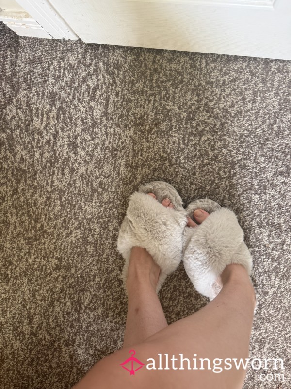 Worn Slippers Ready For Your Pleasure
