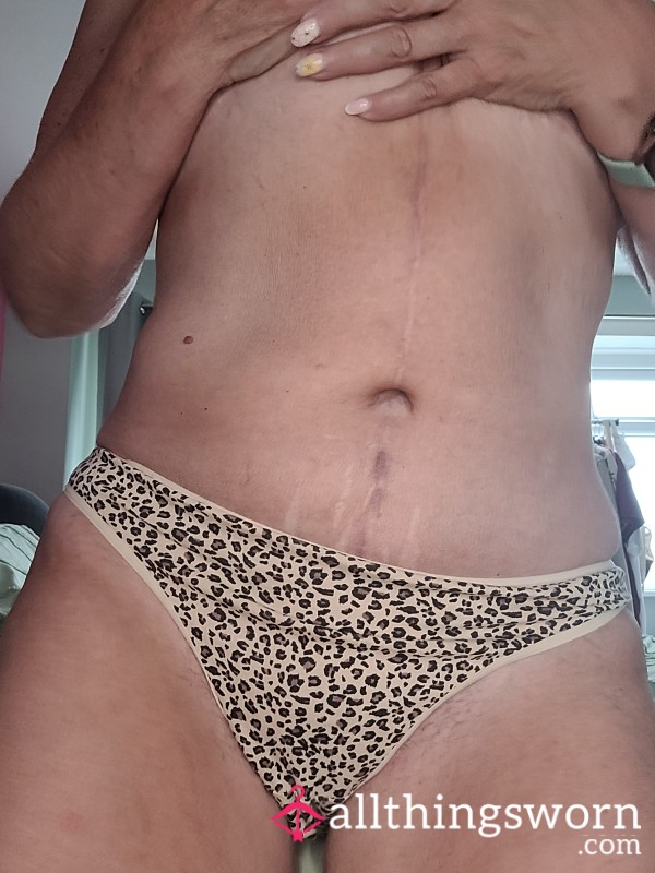 Worn, Smelly LEOPARD Print Knickers.
